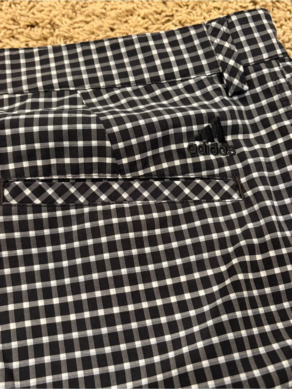 adidas plaid golf